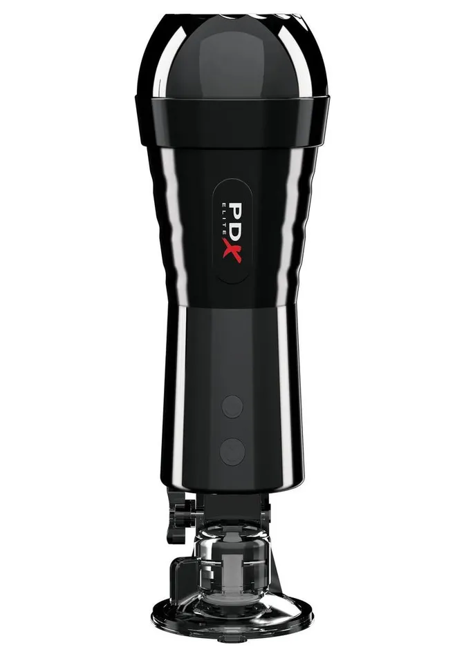 PDX Elite Pipedream Extreme Elite Rechargeable Cock Compressor Vibrating Masturbator Pussy Male Sex Toys