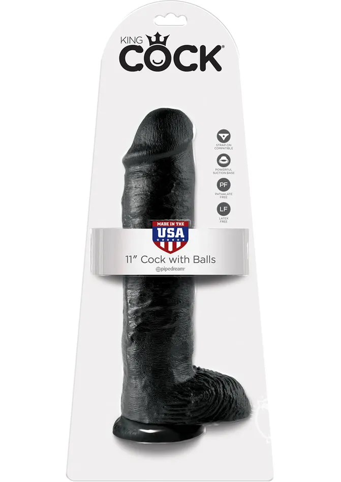 Pipedream Productsinc Dildos Kc 11 Cock WBalls Black