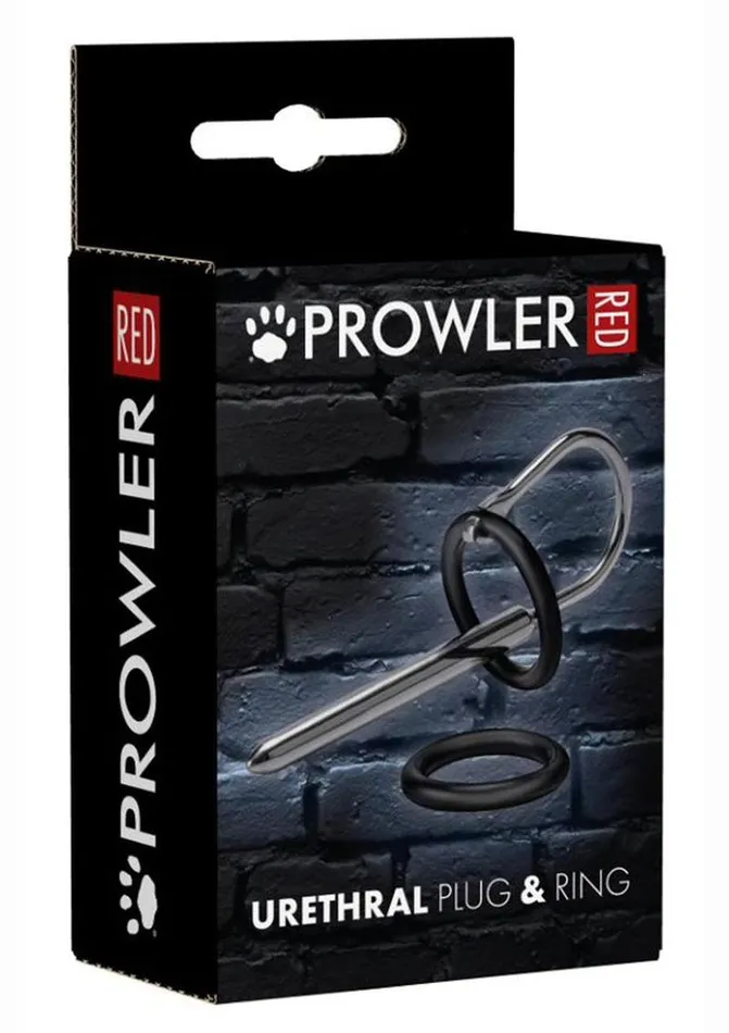 Prowler Red Male Sex Toys Prowler Red Stainless Steel Urethral Plug and Ring