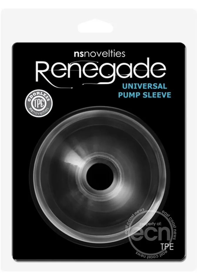 Renegade Universal Pump Sleeve Donut Clear New Sensations Male Sex Toys