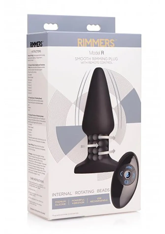 Rimmers Male Sex Toys | Rimmers Model R Rechargeable Silicone Smooth Rimming Plug with Remote Control