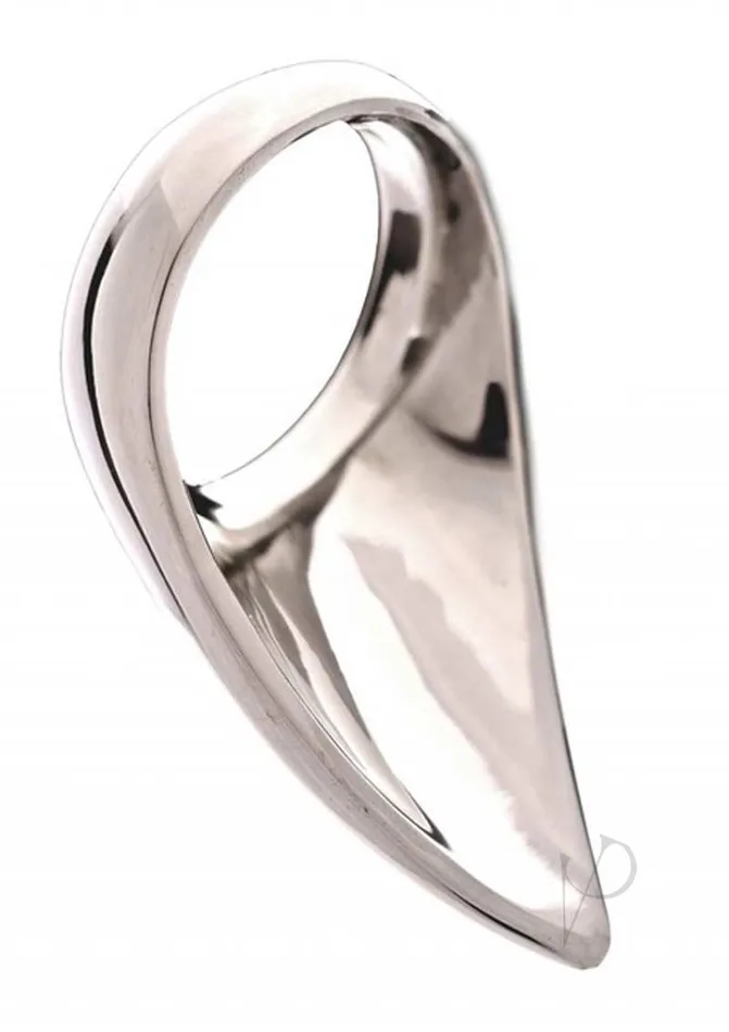 Rouge Anal Rouge Stainless Steel Play Tear Drop Cockring