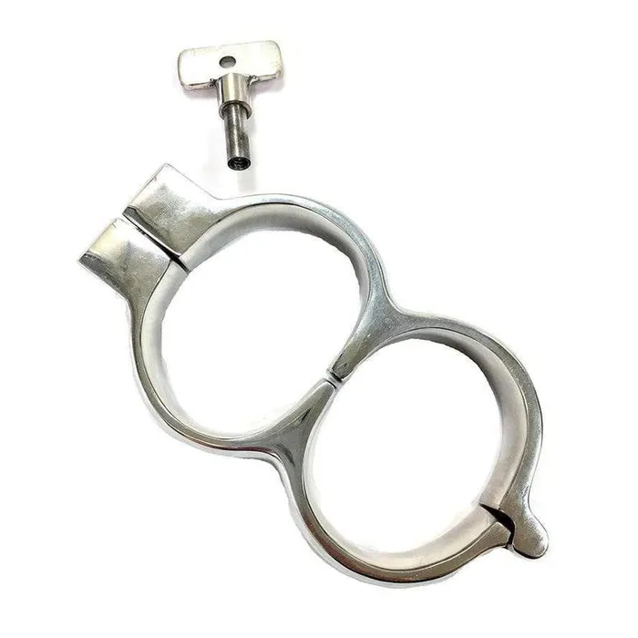 Rouge Garments Dildos Rouge Stainless Steel Lockable Wrist Cuffs