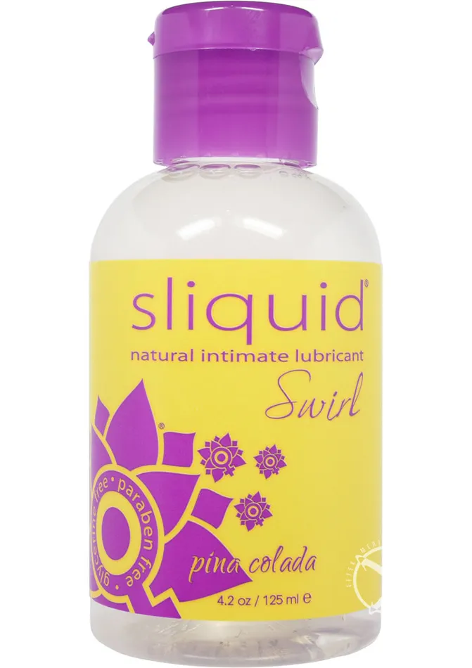 Sliquid Lubricants Sliquid Naturals Swirl Water Based Flavored Lubricant Pina Colada