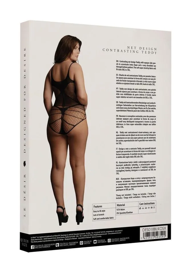 Vibrators | Le Desir Le Desir Contrast Net Teddy