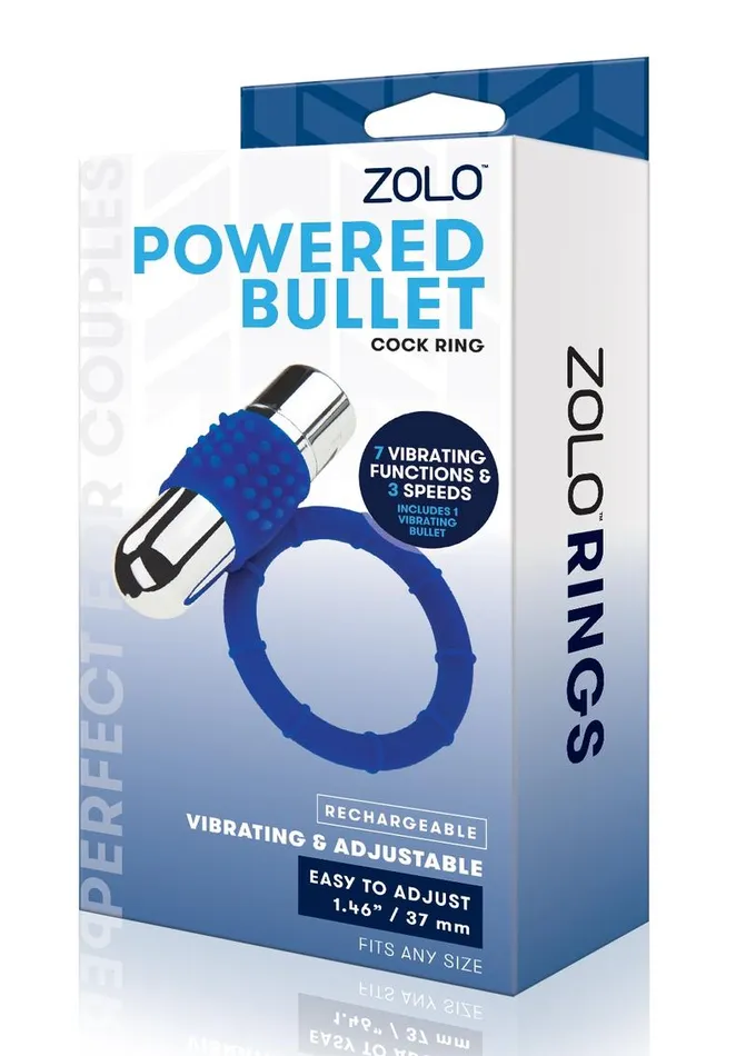 ZOLO Rechargeable Vibrating Silicone Cock Ring | Zolo Male Sex Toys