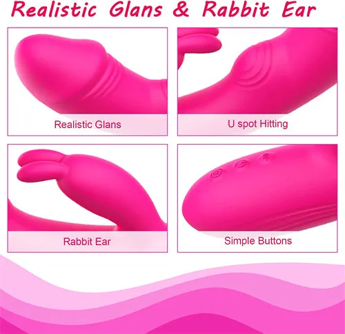 3in1 Rabbit Vibrator Holly | Aimitoy Female Sex Toys