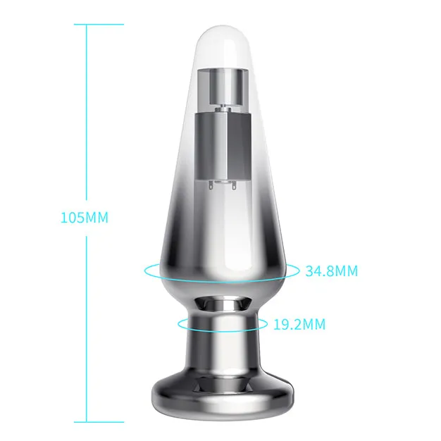 Aimitoy Remote Metal Vibrating Butt Plug Louis | Anal