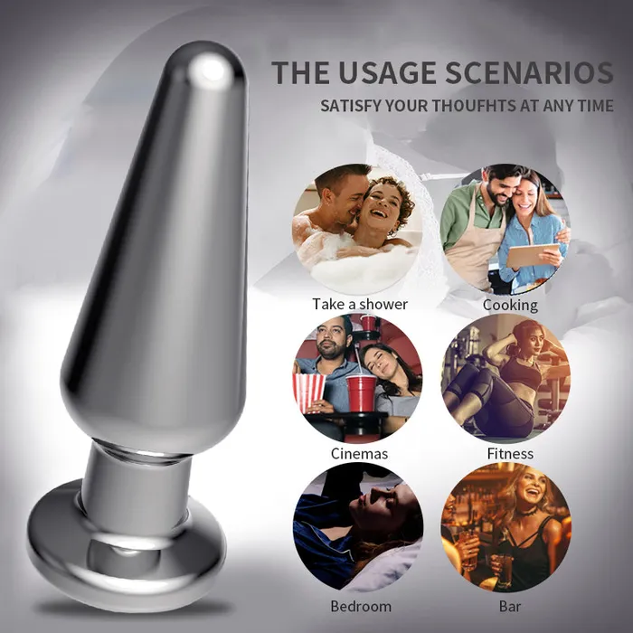 Aimitoy Remote Metal Vibrating Butt Plug Louis | Anal