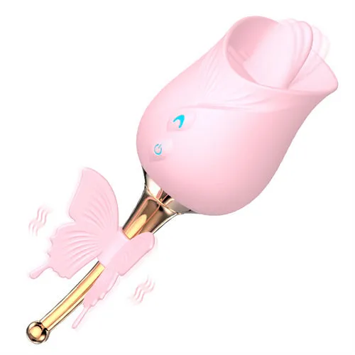 Aimitoy Vibrators Licking Butterfly Rose Vibrator