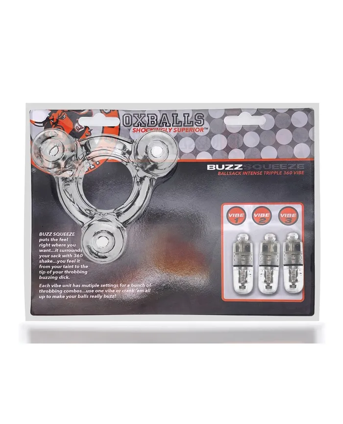 Anal | Oxballs Oxballs Buzz Squeeze Ballstretcher Vibe - Clear