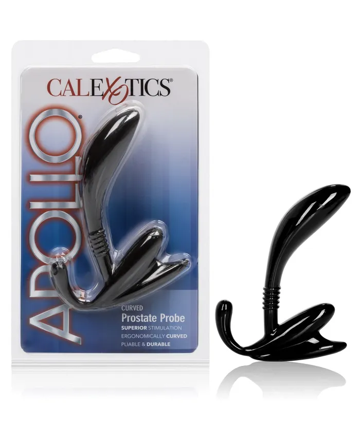 Apollo Apollo Curved Prostate Probe Black Anal