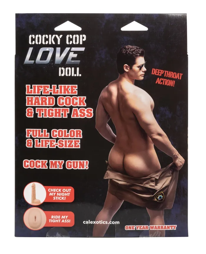 California Exotic Novelties Male Sex Toys | Cocky Cop Love Doll - Ivory