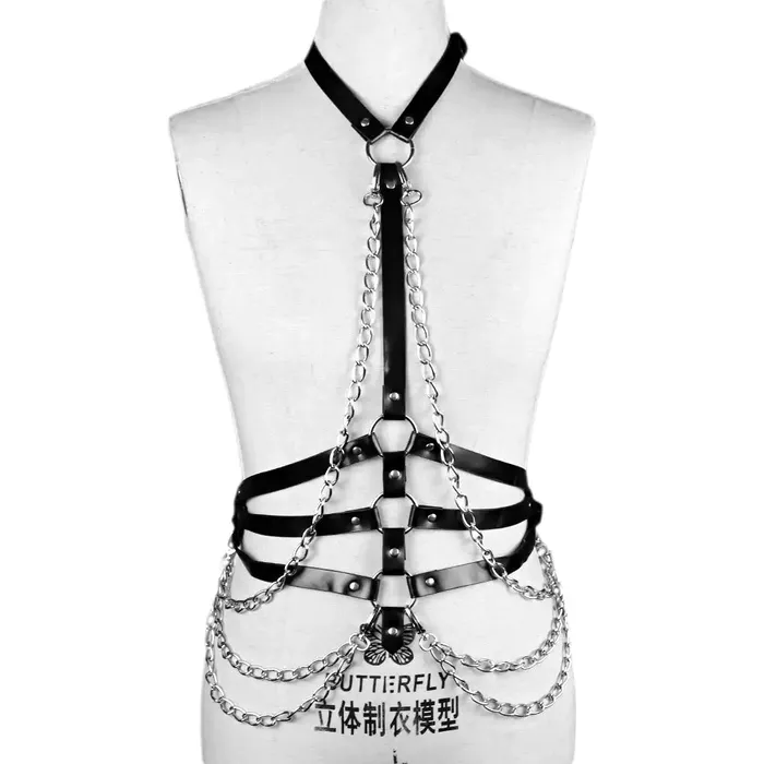 CEA.HARNESS Restraints | Goth Punk Inspired Harnesses in Leather and Chains (8 Variations)