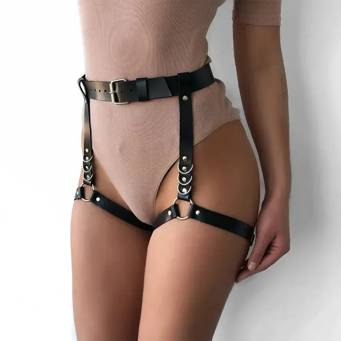 CEA.HARNESS Restraints | Goth Punk Inspired Harnesses in Leather and Chains (8 Variations)