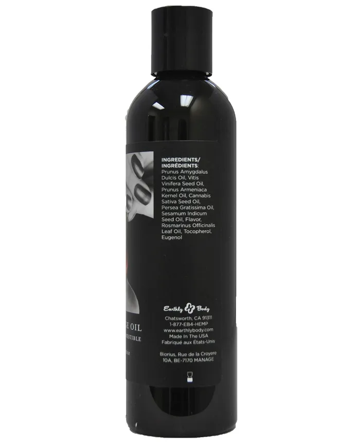 Couples | Earthly Body Earthly Body Hemp Edible Massage Oil - 8 oz Cherry