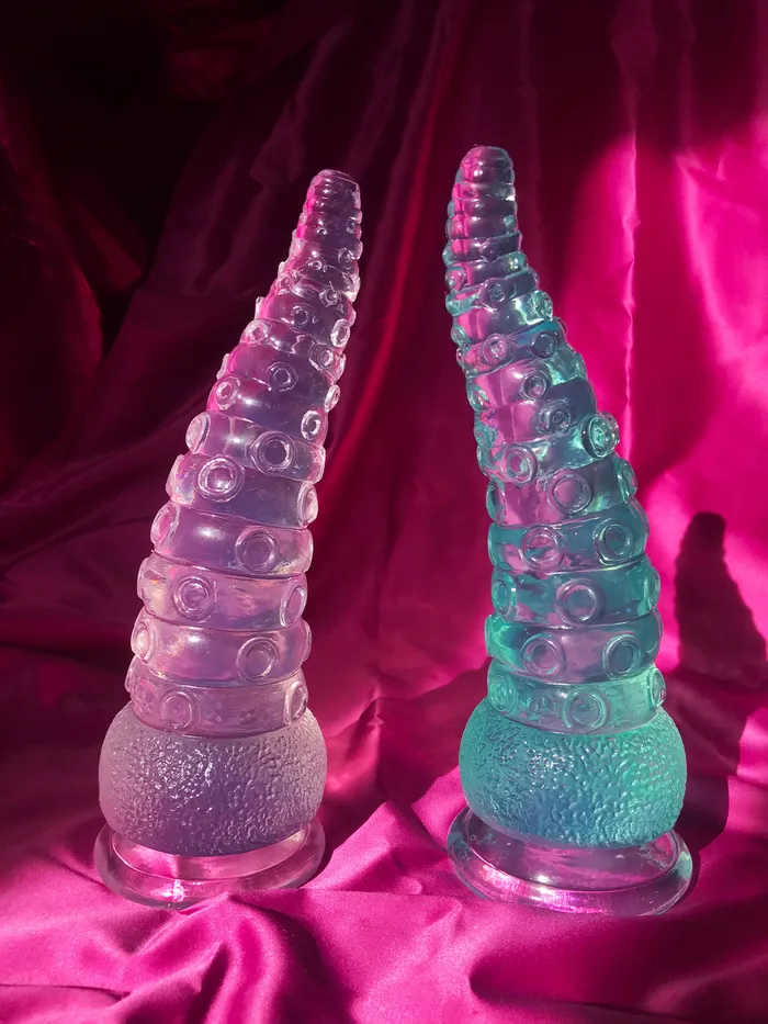 Dildos BEAUGLYFUL Big Hentai Tentacle Dildo TurquoiseClearPinkBlack