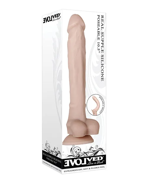 Dildos Evolved Evolved Real Supple 105 Silicone Poseable Light