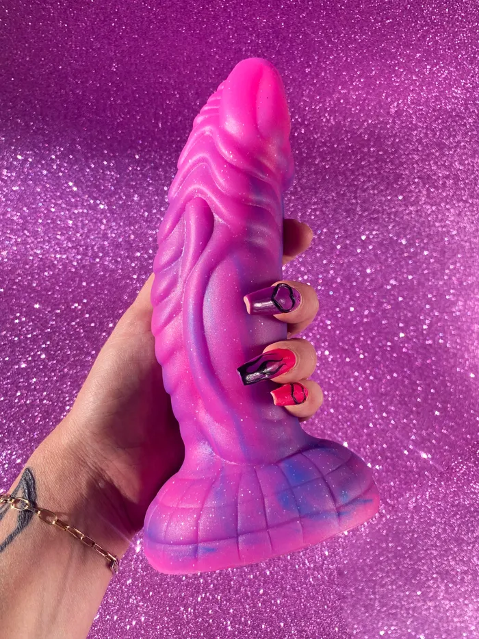 Dildos hellokinky999 Pink Glitter Fantasy Dildo 