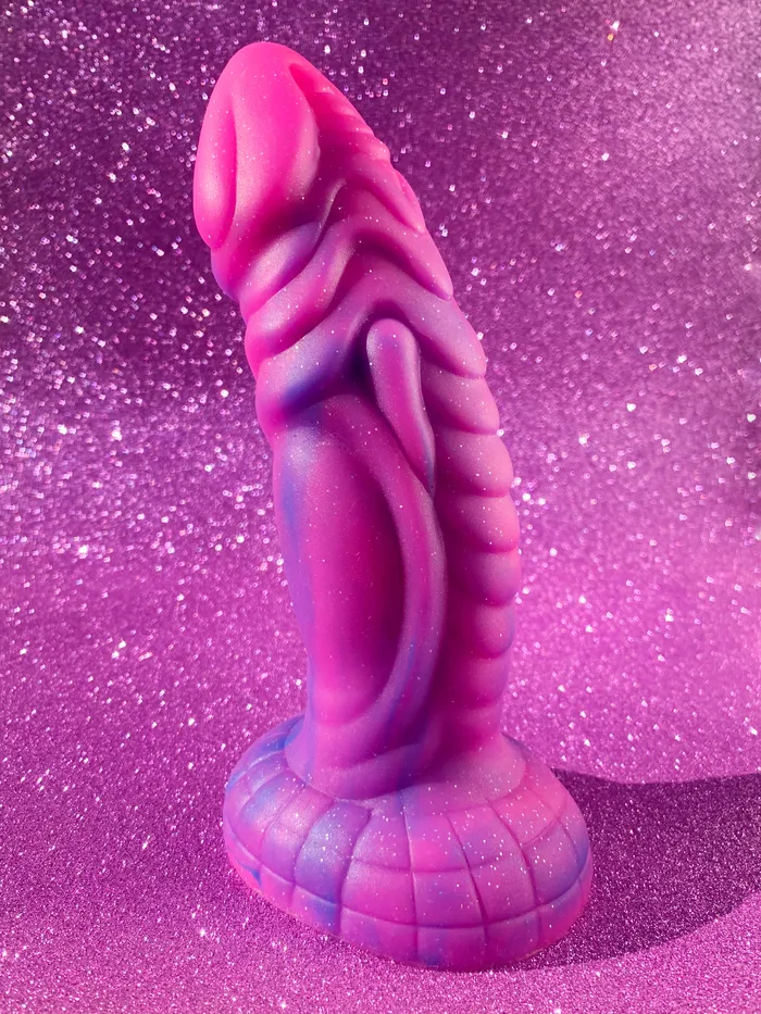 Dildos | hello.kinky.999 💘 Pink Glitter Fantasy Dildo 💘