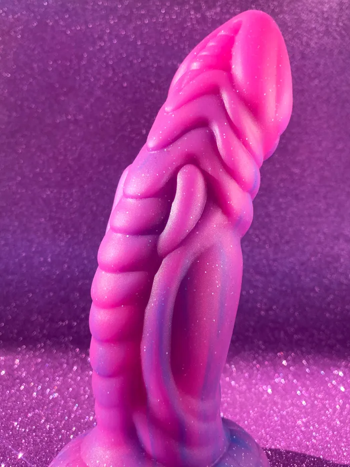 Dildos | hello.kinky.999 💘 Pink Glitter Fantasy Dildo 💘