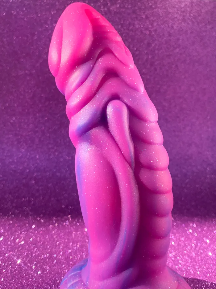 Dildos | hello.kinky.999 💘 Pink Glitter Fantasy Dildo 💘