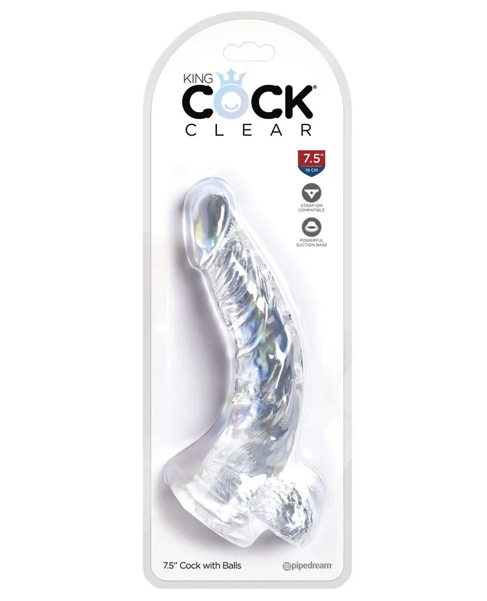 Dildos King Cock King Cock Clear 75 Cock wBalls