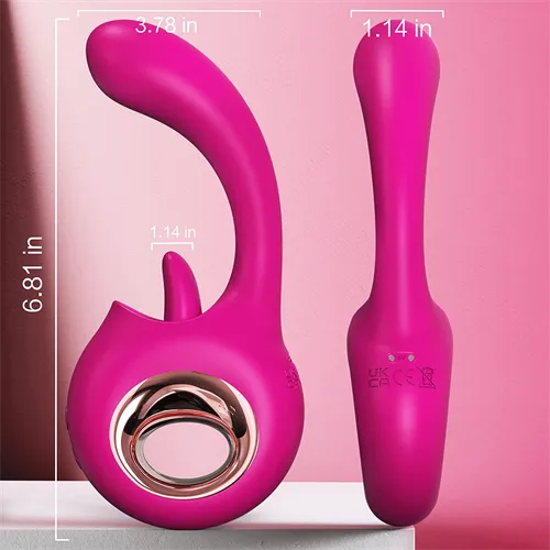 Female Sex Toys | 2 in 1 Licking & Vibrating G Spot Vibrator - Aimitoy