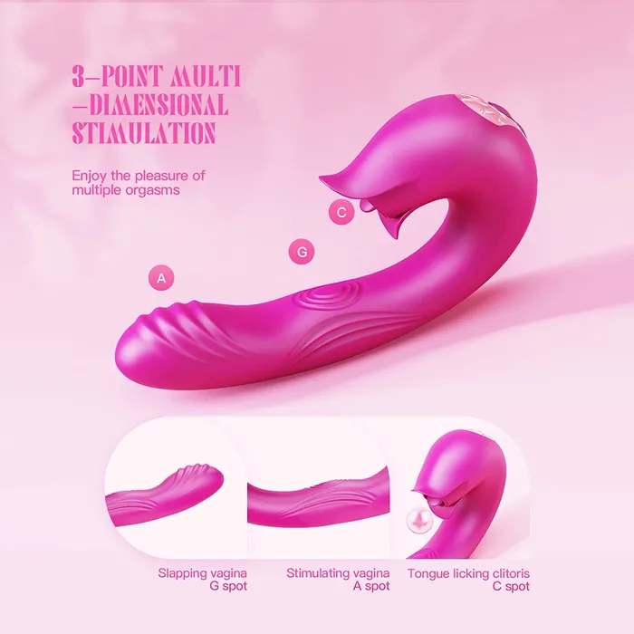 Female Sex Toys | Aimitoy 7 Vibrating & Licking Vibrator Tacy