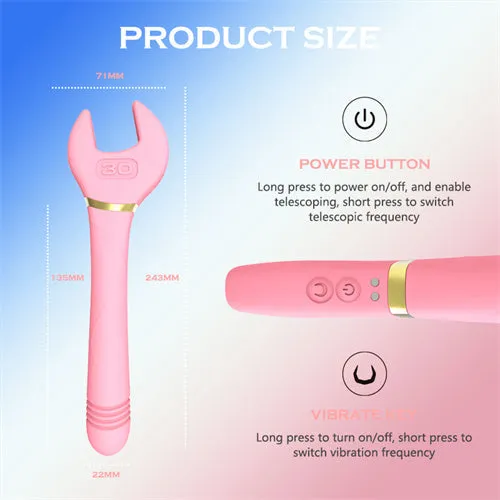 Female Sex Toys | Thursting Wrench Vibrator Green - Aimitoy