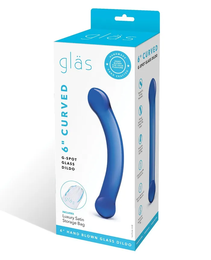 Glas 6 Curved GSpot Glass Dildo Glas Dildos