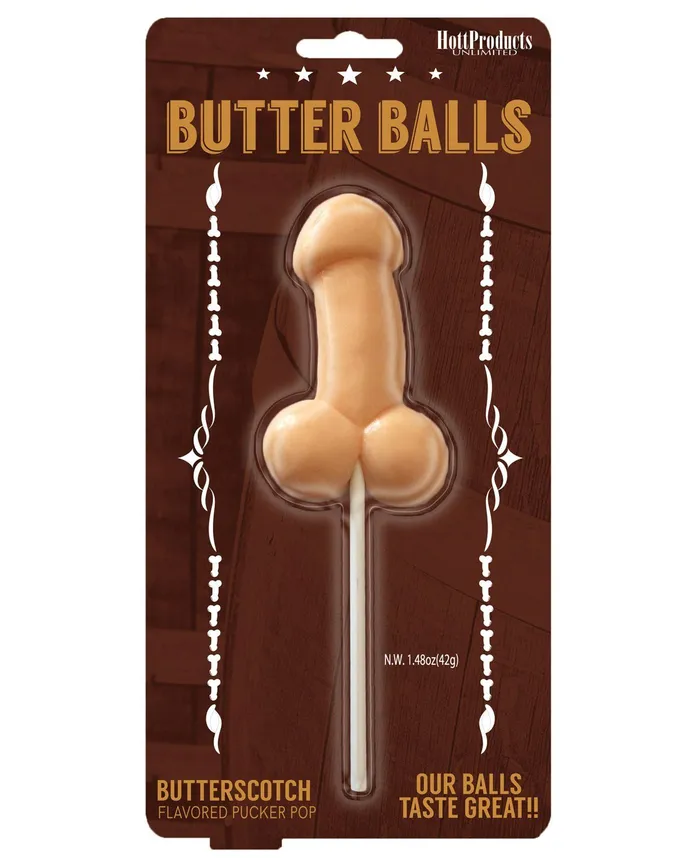 Hott products Butter Balls Pecker Pop Butterscotch Dildos