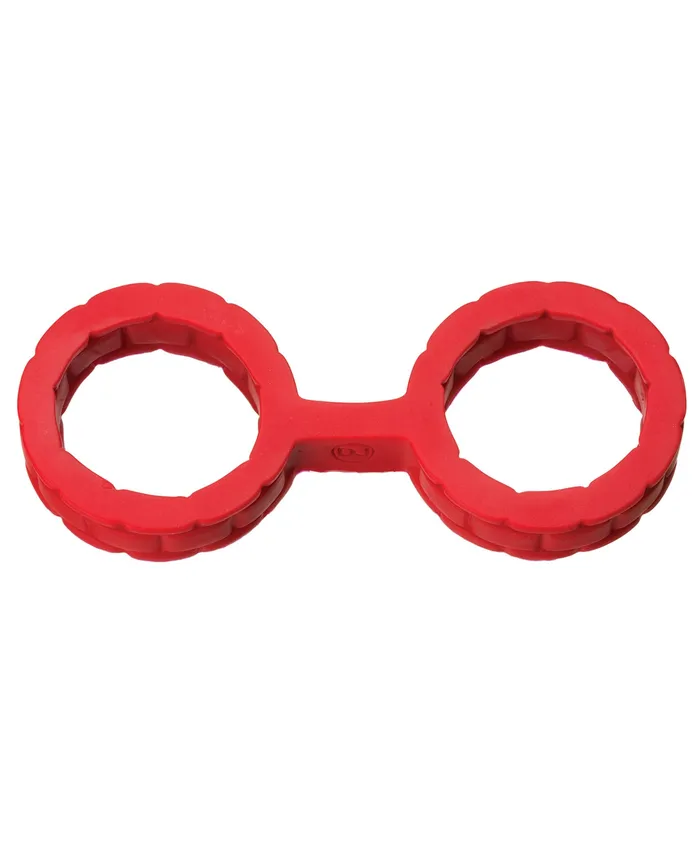 Japanese Bondage Silicone Cuffs Small - Red | Doc johnson Restraints