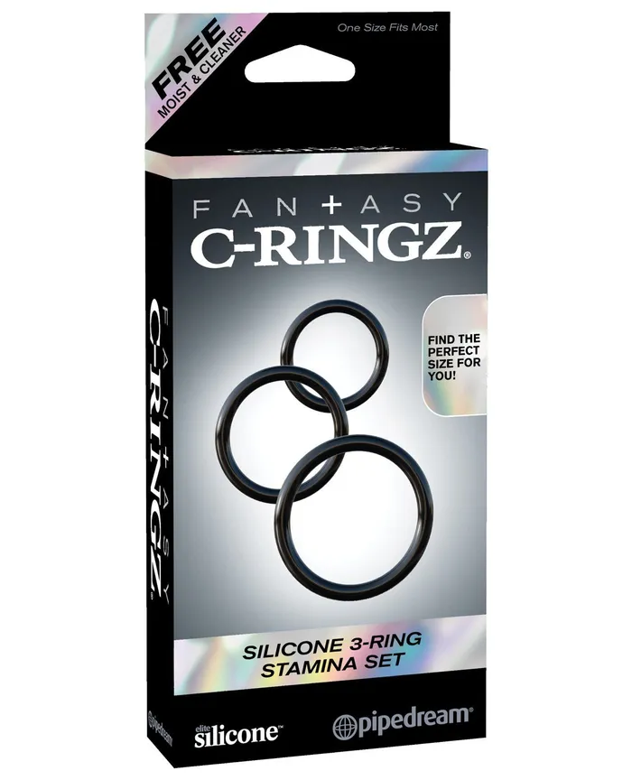 Male Sex Toys Fantasy CRingz Silicone 3Ring Stamina Set Fantasy CRingz