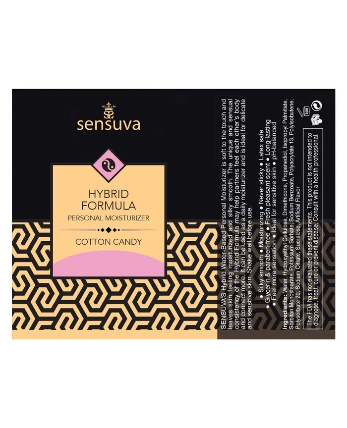 Sensuva Sensuva Hybrid Personal Moisturizer - 4.23 oz Cotton Candy | Dildos